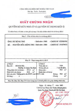 Nhà mặt tiền 65 Gò Dầu, Tân Quý, Quận Tân Phú