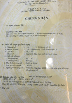 Nhà mặt tiền Lê Thánh Tôn - Trương Định, Quận 1