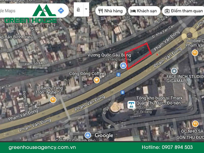 Mặt bằng Phạm Văn Đồng, Phường Hiệp Bình Chánh, Thủ Đức