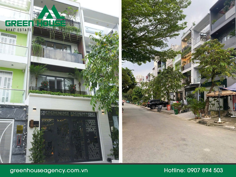 Nhà phố đường D7, phường Tân Mỹ, TPHCM