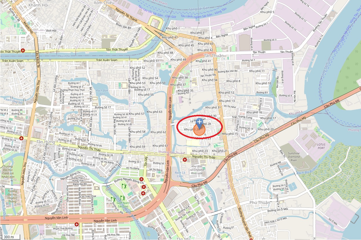 Tòa nhà căn hộ dịch vụ đường Lý Phục Man, Phường Bình Thuận, Quận 7