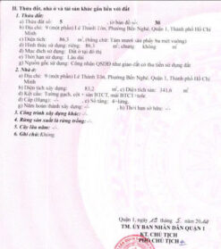 Nhà mặt tiền Lê Thánh Tôn, Phường Bến Nghé, Quận 1