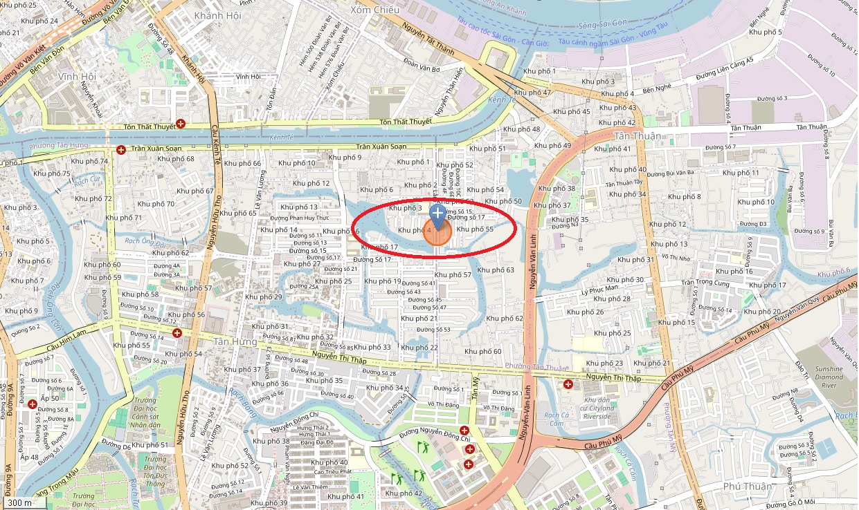 Vị trí mặt bằng kinh doanh 103 Lâm Văn Bền, Phường Tân Thuận Tây, Quận 7