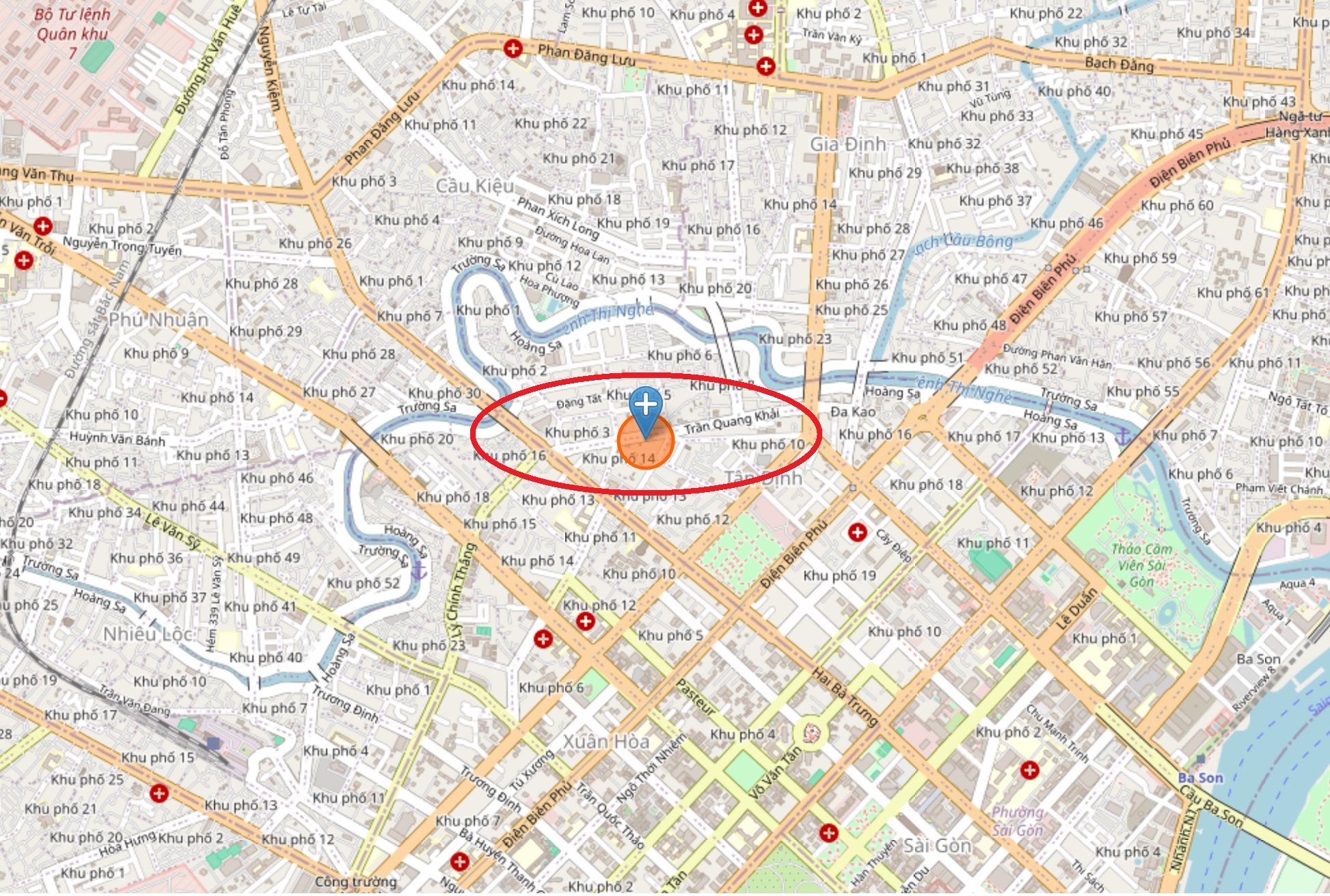 Vị trí nhà mặt tiền 147C Trần Quang Khải, Phường Tân Định, Quận 1