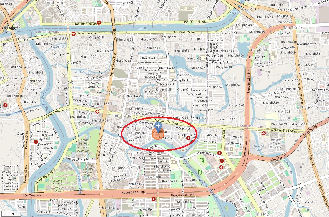 Vị trí khu dân cư Tân Quy Đông, Phường Tân Phong, Quận 7