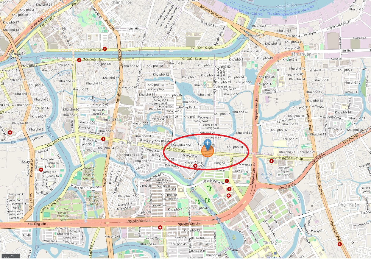 Vị trí nhà mặt tiền 278A Nguyễn Thị Thập, Phường Tân Hưng, Quận 7