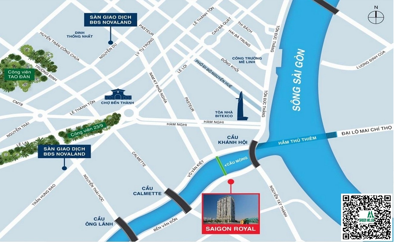 Vị trí dự án Saigon Royal, Quận 4